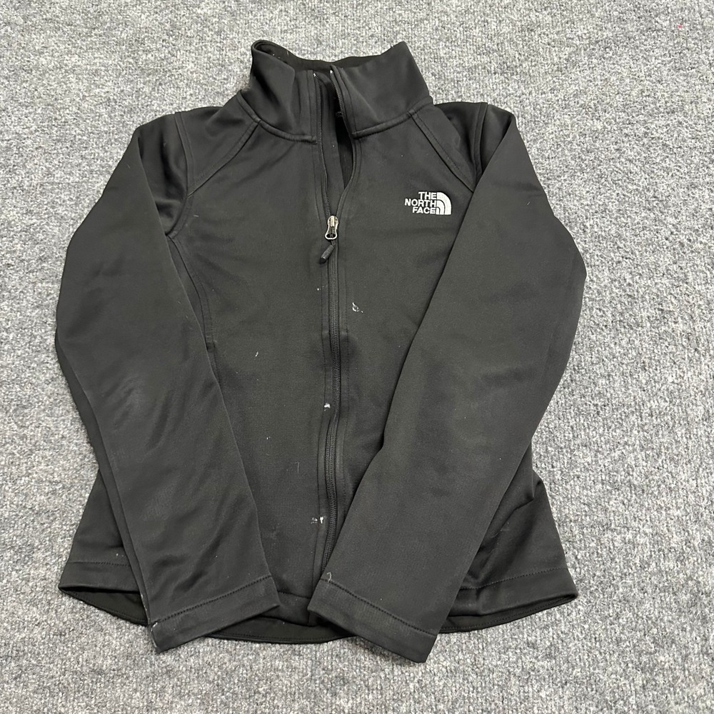 The North Face Jacket Womens Size XS Black Softshell Full Zip Mock Neck Active